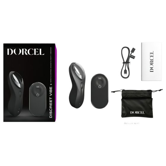Dorcel Discreet Vibe + - akumulátorový, rádiově řízený klitorální vibrátor (černý)