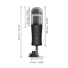   Dorcel Thrust Blow - akumulátorový, pulzační masturbátor (černý)