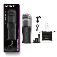   Dorcel Thrust Blow - akumulátorový, pulzační masturbátor (černý)