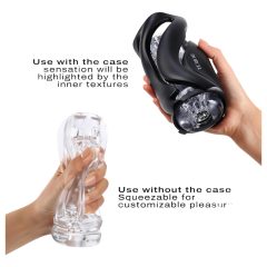 Dorcel Deep Blow - manuální sací masturbátor v pouzdru