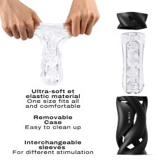 Dorcel Deep Blow - manuální sací masturbátor v pouzdru