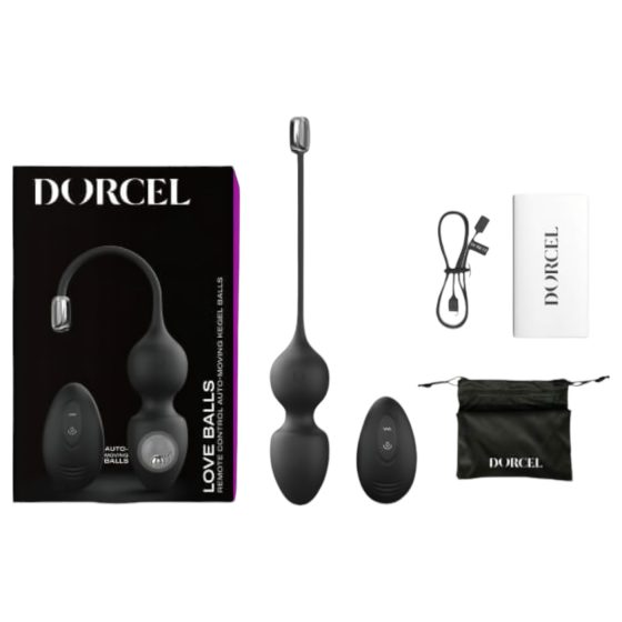 Dorcel Love Balls - magnetické venušiny kuličky duo (černé)