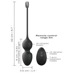  Dorcel Love Balls - magnetické venušiny kuličky duo (černé)
