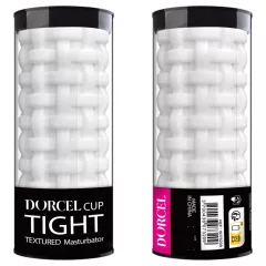   Dorcel Cup Tight - masturbátor pro muže s perlovaným kanálkem (bílý)