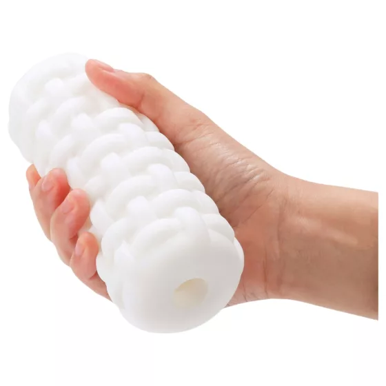 Dorcel Cup Tight - masturbátor pro muže s perlovaným kanálkem (bílý)