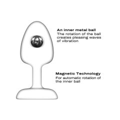   Dorcel - kuličkový, dálkový anální vibrátor M - (černý)