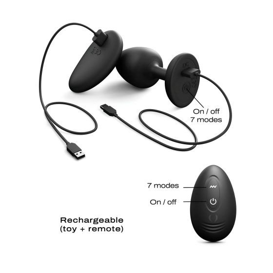 Dorcel - kuličkový, dálkové ovládání anální vibrátor M - (černý)