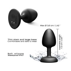   Dorcel - kuličkový, dálkové ovládání anální vibrátor M - (černý)