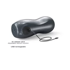   Dorcel Blowjoy Vibe - sací a vibrační akumulátorový masturbátor (šedý)