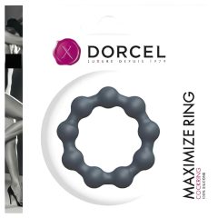   Dorcel Maximize - kuličkový silikonový erekční kroužek (šedý)