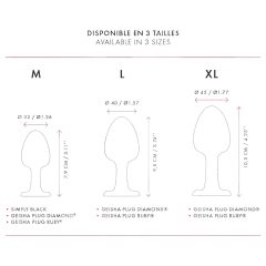 Dorcel Geisha Plug M - anální kolík s kuličky (černý)