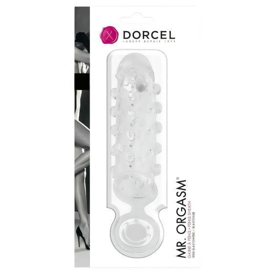 Dorcel Mr. Orgasm - kuličkový návlek na penis (průhledný)