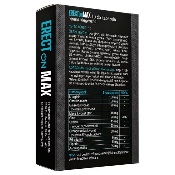 ErectOn Max - doplněk stravy pro muže - kapsle - 10 ks