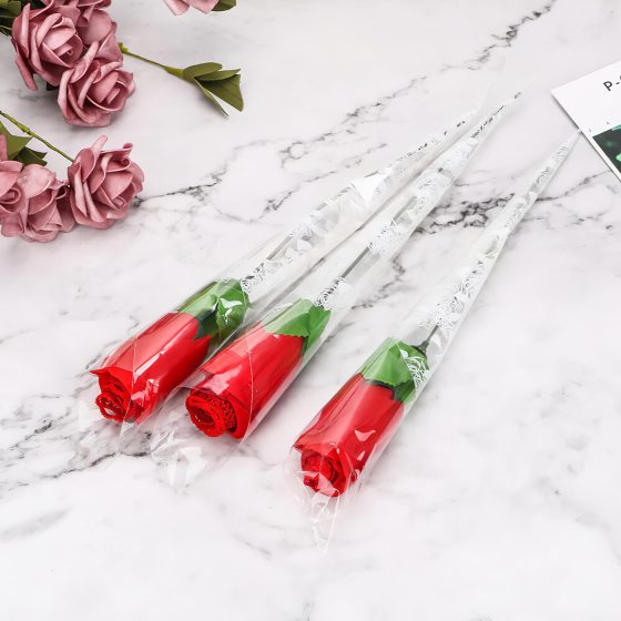 Panty Rose - tanga ukrytá v růži - červená (S-L)