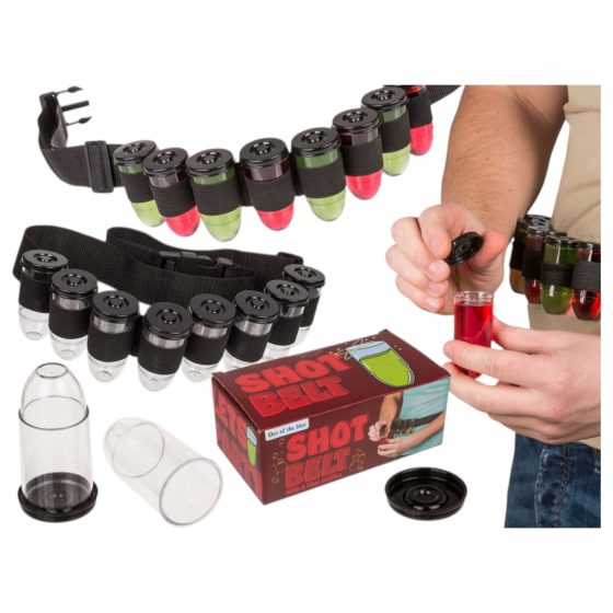 Připevňovací pás s mini skleničkami (barevný)