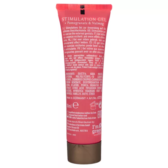 HOT Shiatsu - stimulační krém pro ženy - granátové jablko (30 ml)