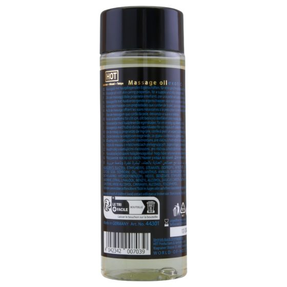 HOT masážní olej s exotickou vůní - péče o pleť (100 ml)