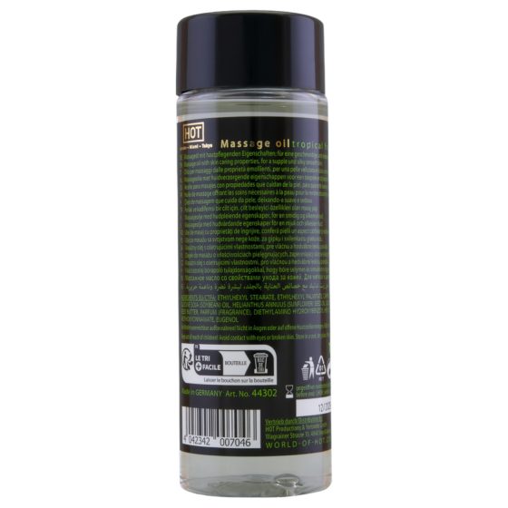 HOT masážní olej na péči o pleť - tropické ovoce (100 ml)