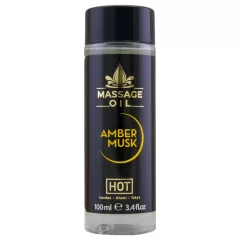   HOT - masážní olej na péči o pokožku - ambra pižmo - 100 ml