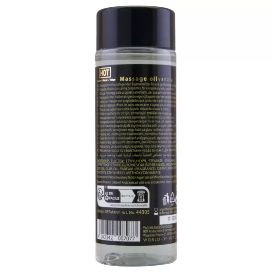 HOT - masážní olej na pokožku - vanilka - 100 ml