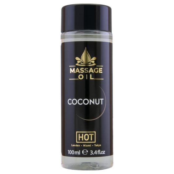 HOT masážní olej na péči o pokožku - kokos (100ml)