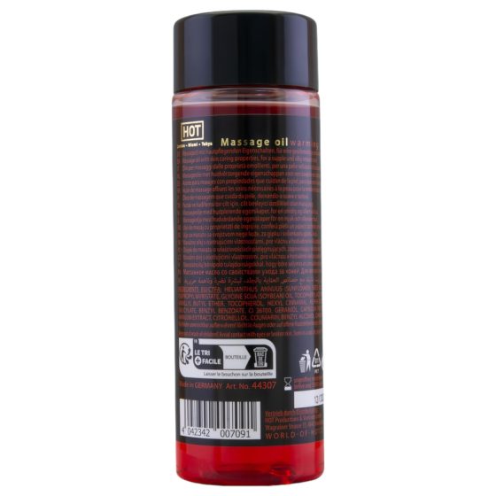 HOT masážní olej na péči o pleť - zahřívací účinek (100 ml)