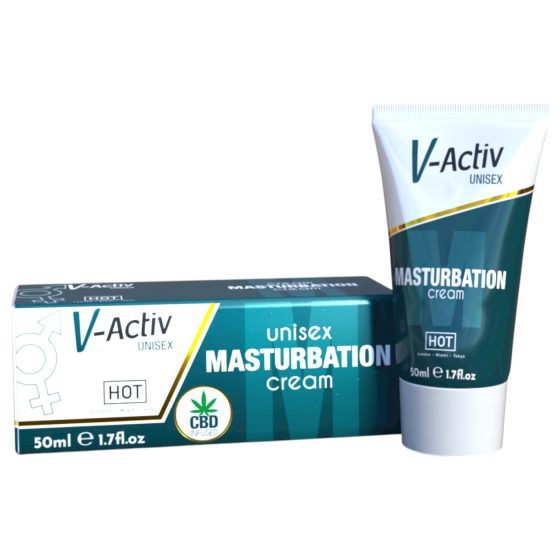 Hot V-Active - stimulační krém na masturbaci pro unisex - 50 ml