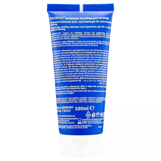 HOT - intim krém pro muže - silný chladivý efekt - 100 ml