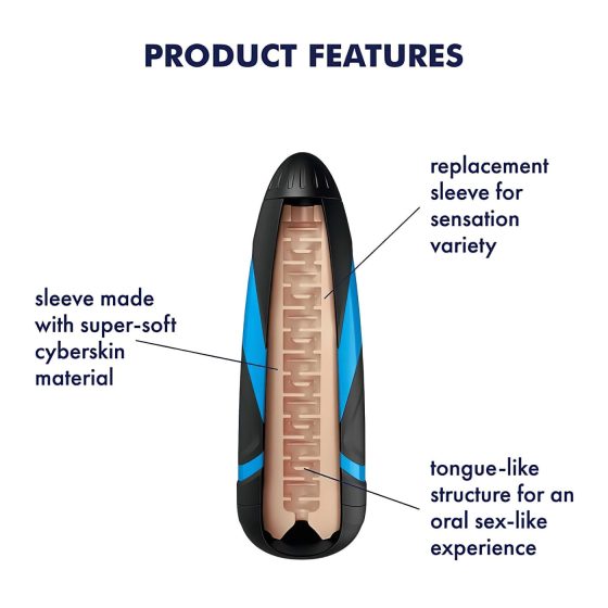 Satisfyer návlek Lusty Tongues - masturbátorová vložka