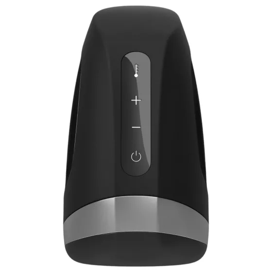 Satisfyer Men Heat Vibration - nahřívací vibrátor na žalud (černý)