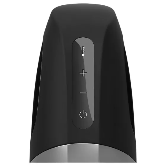 Satisfyer Men Heat Vibration - nahřívací vibrátor na žalud (černý)