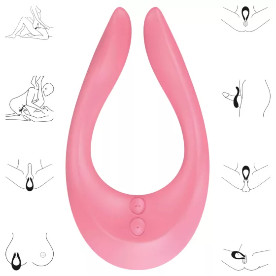 Satisfyer Endless Joy - akumulátorový párový vibrátor (růžový)