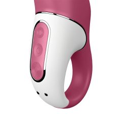   Satisfyer Petting Hippo - akumulátorový, vodotěsný vibrátor (růžový)