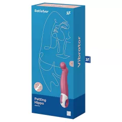   / Satisfyer Petting Hippo - akumulátorový, vodotěsný vibrátor (růžový)