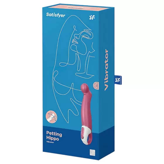/ Satisfyer Petting Hippo - akumulátorový, vodotěsný vibrátor (růžový)