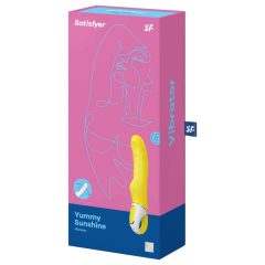   Satisfyer Yummy Sunshine - vodotěsný vibrátor na bod G (žlutý)