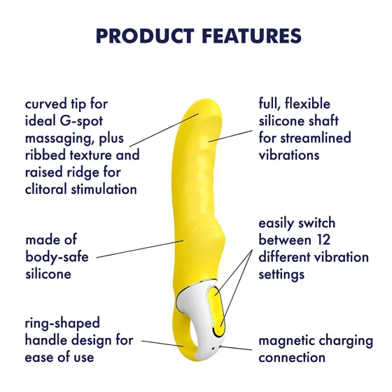 Satisfyer Yummy Sunshine - vodotěsný vibrátor na bod G (žlutý)