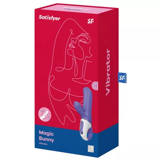 Satisfyer Magic Bunny - vodotěsný vibrátor s klitorálním ramenem (fialový)