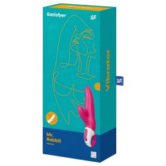   Satisfyer Mr. Rabbit - vodotěsný vibrátor s dráždidlem na klitoris (růžový)