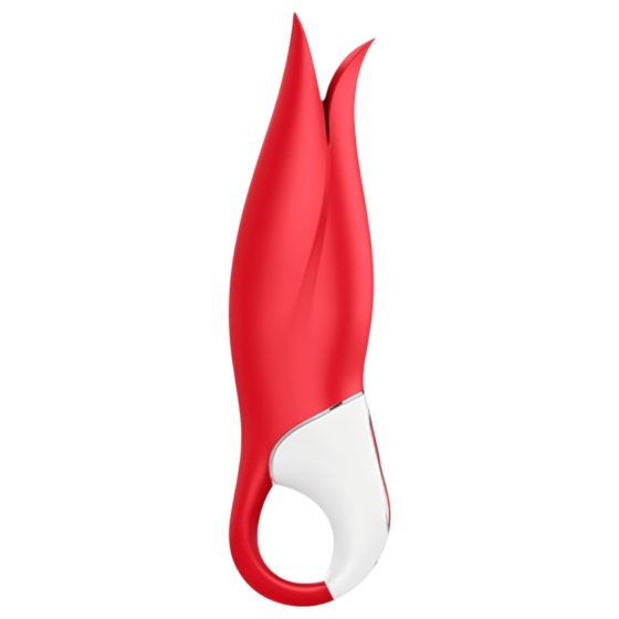 Satisfyer Power Flower - nabíjecí, vodotěsný vibrátor (červený)