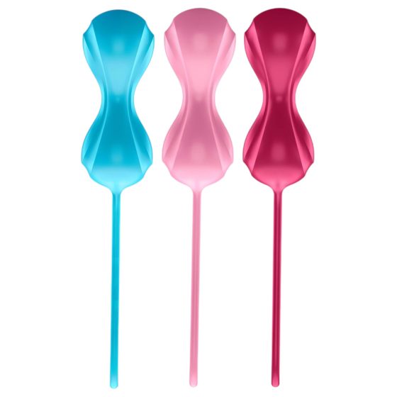 Satisfyer - venušiny kuličky set - pohyblivé kuličky - 3 ks