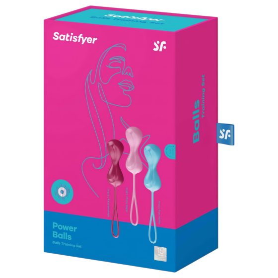 Satisfyer - venušiny kuličky set - pohyblivé kuličky - 3 ks