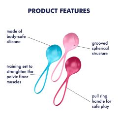   Satisfyer Posilovací Kuličky - sada gejšiných kuliček (3 kusy)