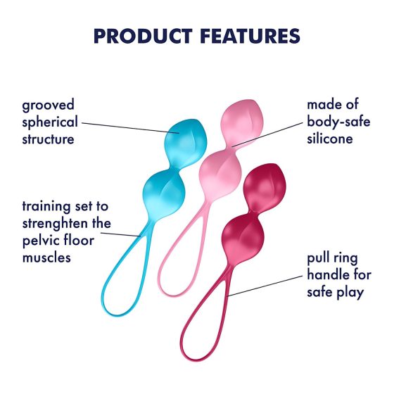 Satisfyer V Balls - sadu z géských vajíček (3 kusy)