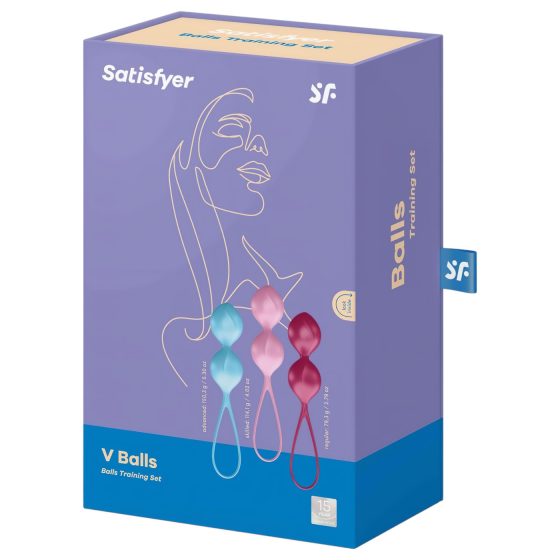 Satisfyer V Balls - sadu z géských vajíček (3 kusy)