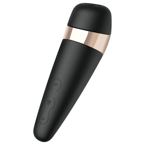 Satisfyer Pro 3+ - vodotěsný, akumulátorový stimulátor klitorisu (černý)