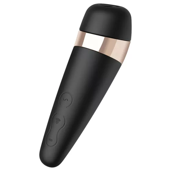 Satisfyer Pro 3+ - vodotěsný, akumulátorový vibrátor na dráždění klitorisu (černý)