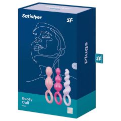   Satisfyer Booty Call - anální plug sada - barevná (3 kusy)
