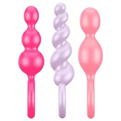   Satisfyer Booty Call - sada análních kolíků - barevná (3dílná)