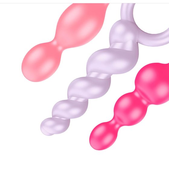 Satisfyer Booty Call - anální plug sada - barevná (3 kusy)